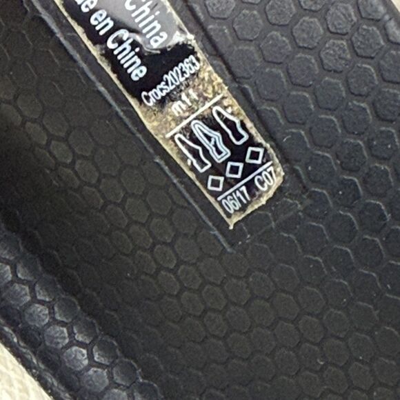 Crocs Citilane Roka Perforated Men's Sz 11 Black Rubber Slip-On Loafers - Picture 6 of 10